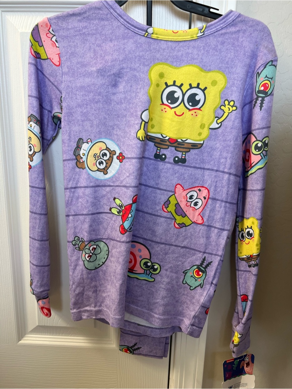 SpongeBob SquarePants girl's purple pajama set NWT size10 ~ $15